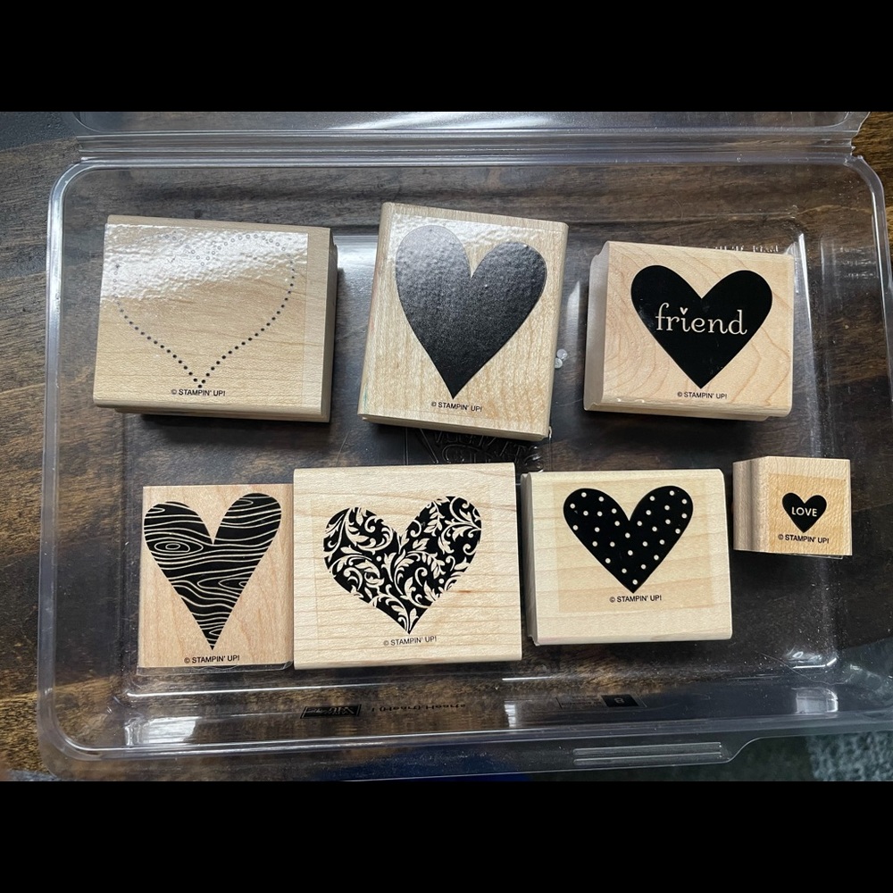 Stampin’ Up! Retired set ‘I (Heart) Hearts